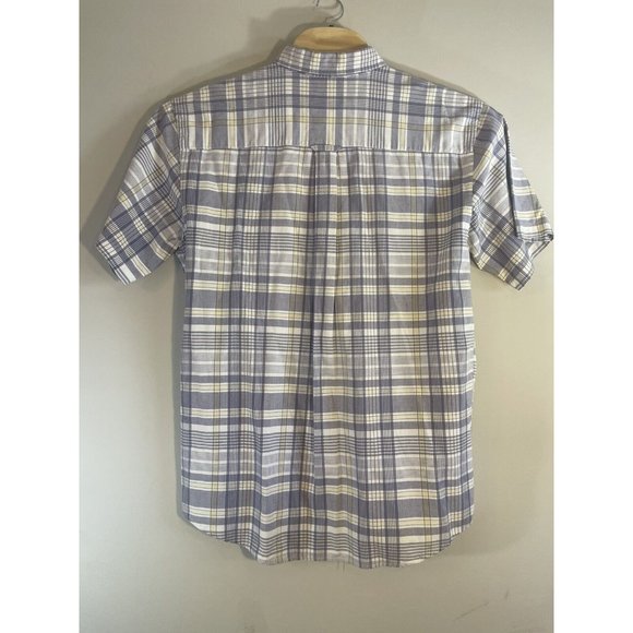 Pendleton Men's Size L Plaid Shirt Gray Yellow Flannel - Picture 2 of 5